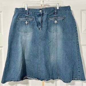 Skirt No Fuze jean denim woman size 20 modest